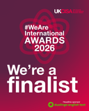 #WeAreInternational Awards 2026 Finalist badge