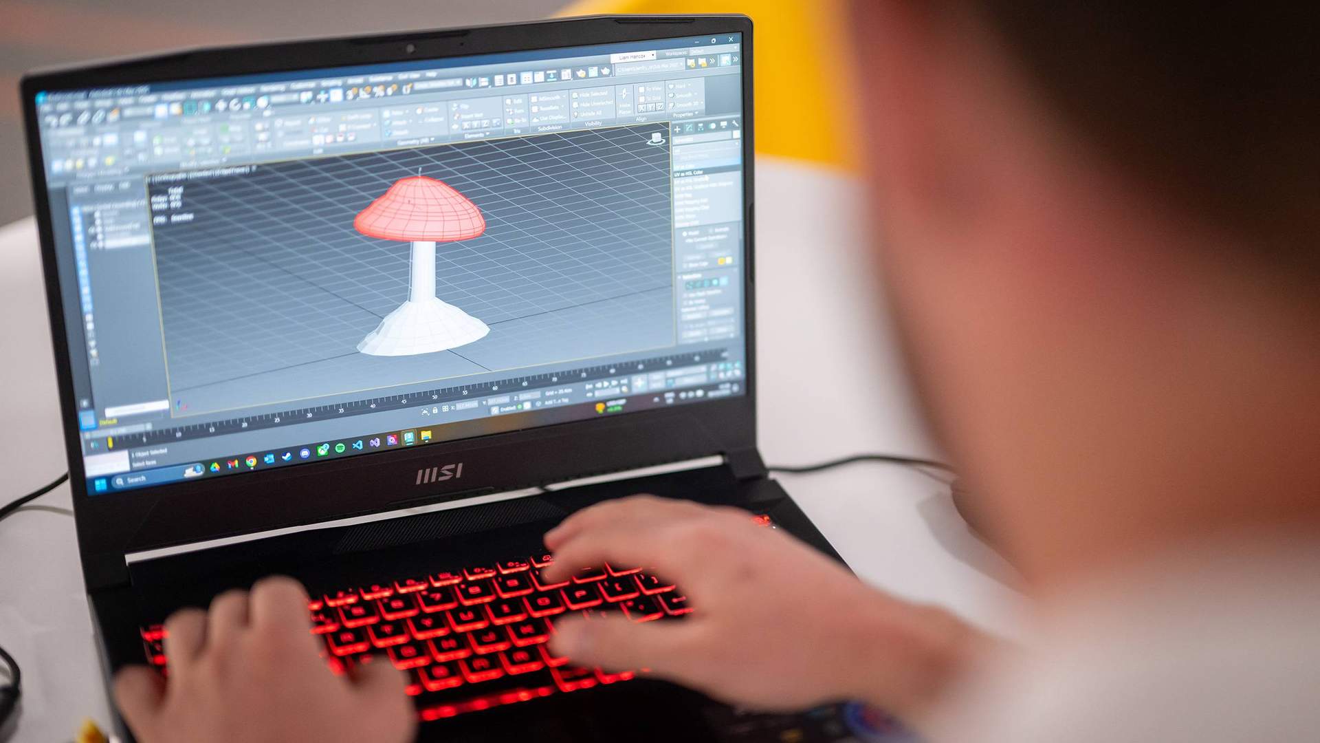 Close-up of laptop computer