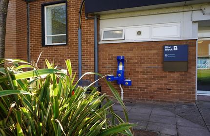 Water filling station on Cardiff Met campus