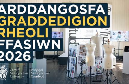 YouTube Thumbnail - Fashion Management Graduate Showcase 2026 - Welsh