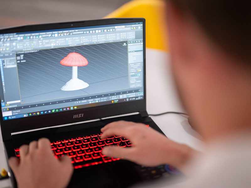 Close-up of laptop computer