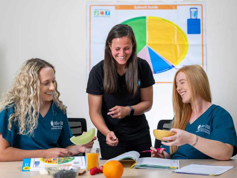 Nutrition and Dietetics lecturer and students