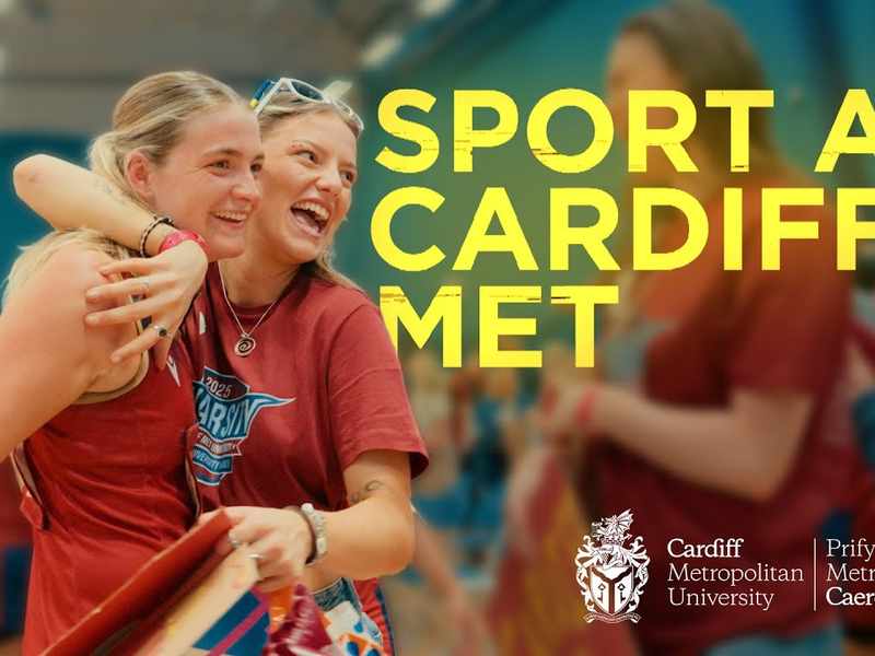 YouTube Thumbnail - Sport at Cardiff Met | Study and Play