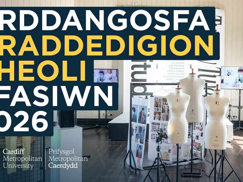 YouTube Thumbnail - Fashion Management Graduate Showcase 2026 - Welsh