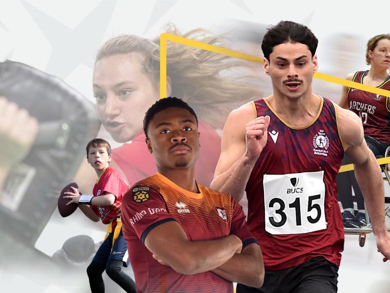 A collage featuring diverse athletes