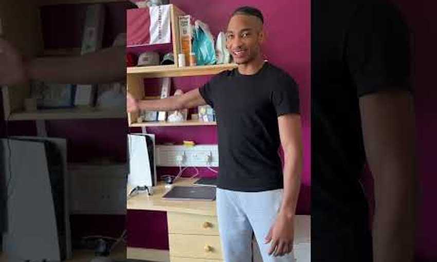 Student gives tour of the student accommodation