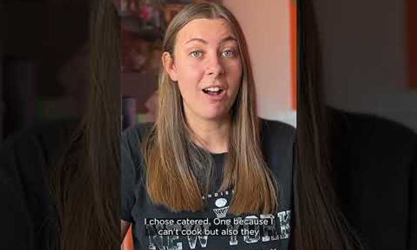 Holly speaks to the camera