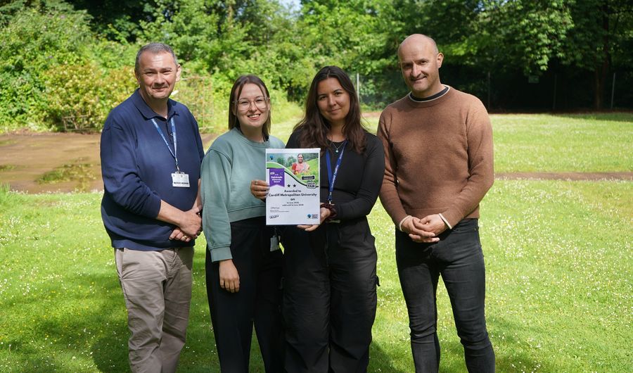 The Sustainability team celebrate their 2-star Fairtrade University award
