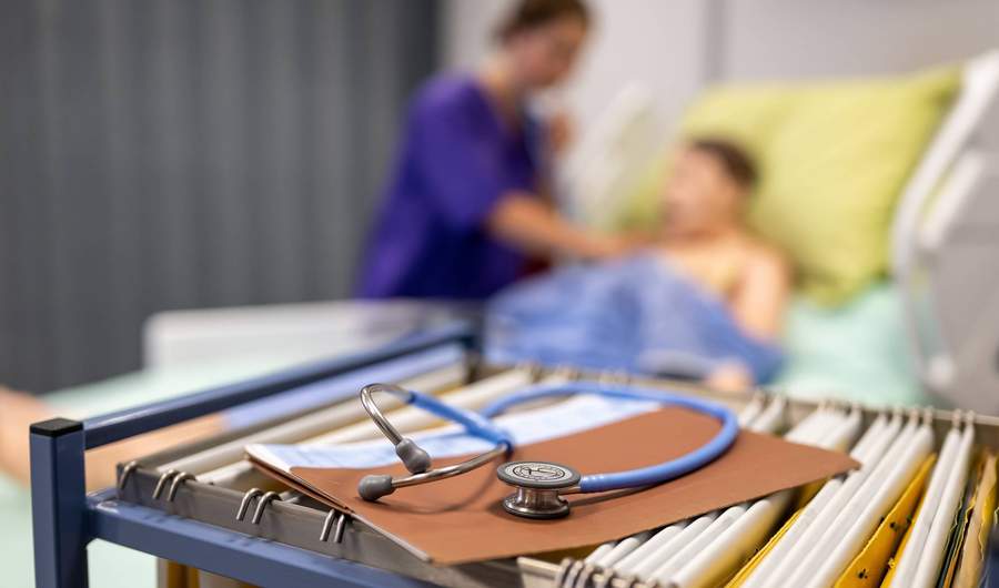 Close-up of stethoscope
