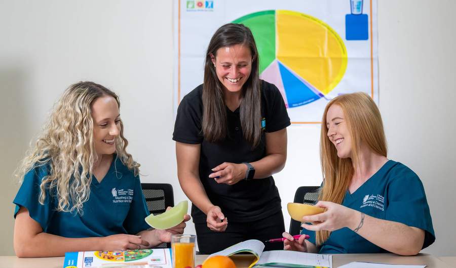 Nutrition and Dietetics lecturer and students