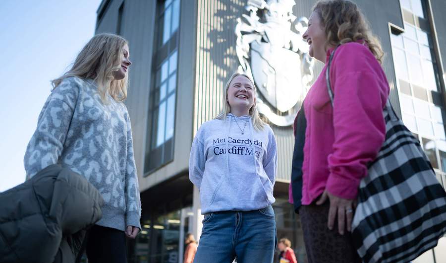 Student Ambassador with Open Day visitors