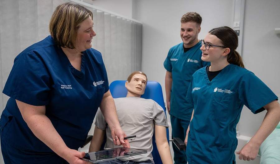 YouTube Thumbnail - BSc Podiatry / Human Nutrition & Dietetics Teaching Scenario