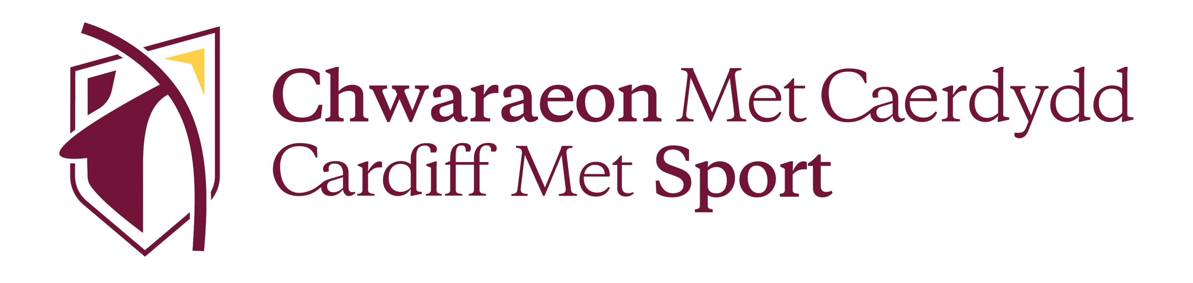 Cardiff Met Sport Bilingual Logo