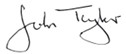 John Taylor CBE Signature