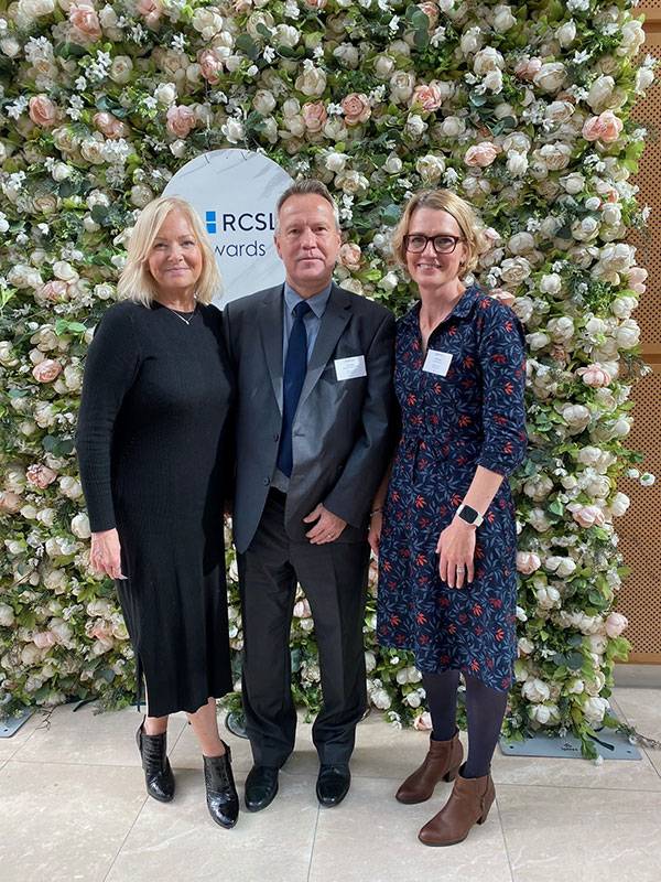 Left to Right: Sue Rees, Marc Rees, and Cardiff Met lecturer Katie Earing