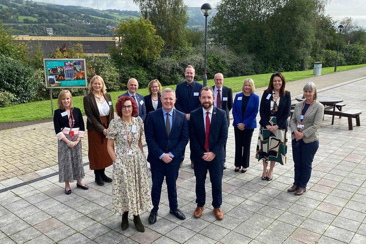 Jeremy Miles and heads of south Wales Universities and Colleges