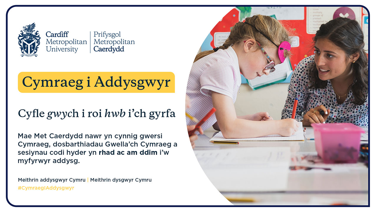 Welsh for Educators information banner - Welsh